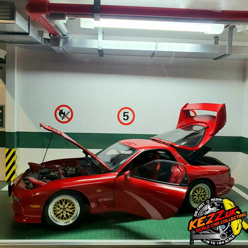 1:18th scale parking lot Diorama set